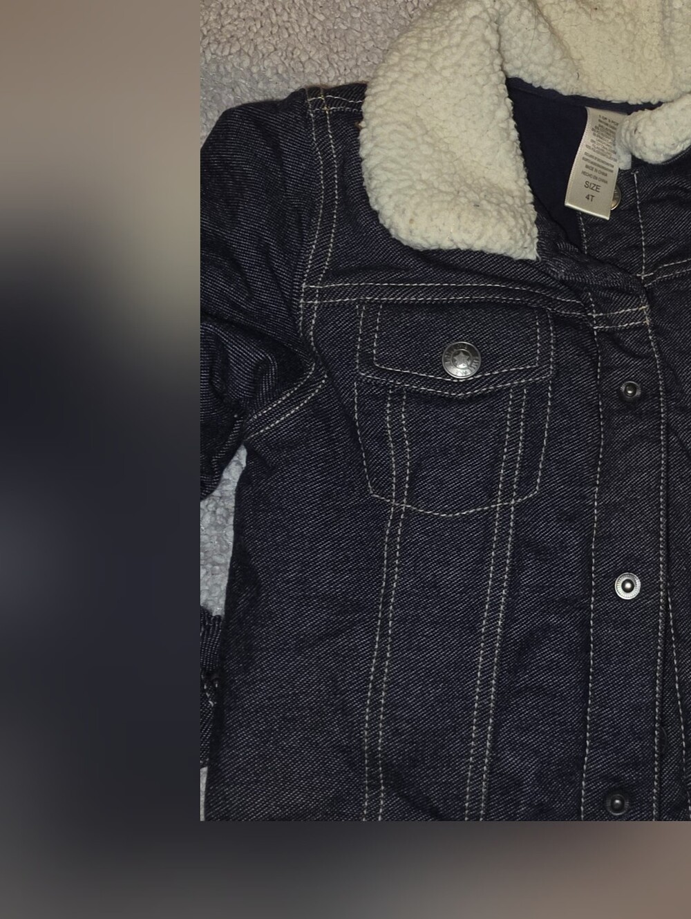 Boys Denim Sherpa Lined Jean Jacket 4t